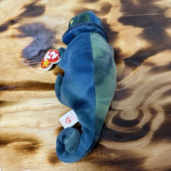 Rare Original Beanie Baby Rainbow 1997 Retired W TRUE Errors Iggy Fabric PVC VTG - Picture 4 of 13